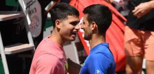 Wimbledon > Novak Djokovic avant d&rsquo;affronter Carlos Alcaraz en finale : « Je vois beaucoup de similitudes entre lui et moi en termes de capacité d&rsquo;adaptation et d&rsquo;ajustement à la surface. Je pense que c&rsquo;est probablement sa plus grande qualité »