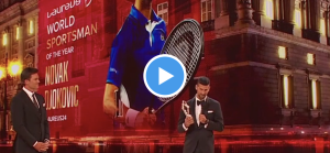 ATP, Vidéos > Djokovic élu sportif de l&rsquo;année, la réaction de Nadal pendant son discours fait jaser