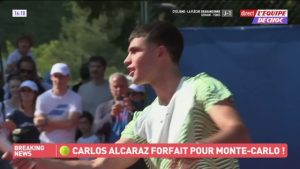 Carlos Alcaraz déclare forfait pour le Masters 1000 de Monte-Carlo