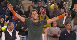 2e tour, A. Davidovich Fokina (ESP) – C.Ruud (NOR) (6-7, 6-1, 3-6, 6-4, 3-6): victoire du Norvégien après plus de 4 heures de jeu   Tennis hier à 20:00