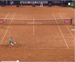 ATP – Rome, Vidéos > Même à terre, Rublev parvient à l’emporter !