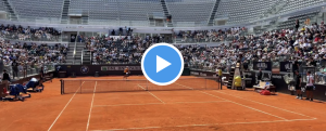 ATP – Rome, Vidéos > Nadal régale déjà le public italien avec un magnifique point à l&rsquo;entraînement