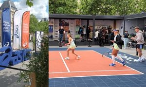 Gros succès populaire pour le court de tennis éphémère d&rsquo;ASICS à Paris