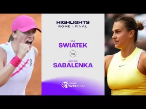 Les meilleurs moments de la finale Swiatek vs Sabalenka sur la terre battue de Rome (WTA 1000)