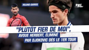 « Plutôt fier de moi », souligne Herbert, éliminé par Djokovic dès le 1er tour