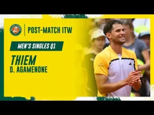 Regardez l&rsquo;interview d&rsquo;après-match de Thiem après sa victoire au 1er tour des qualifications de Roland-Garros 2024
