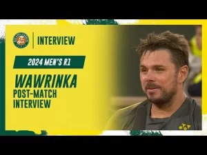 Regardez l&rsquo;interview de Wawrinka après le premier tour à Roland-Garros