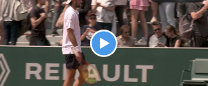 Roland Garros, Vidéos > Le geste très limite de Vacherot après sa victoire contre Debru en qualifications