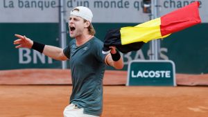 Roland-Garros: le Belge Zizou Bergs sort le 25ème joueur mondial et remporte son premier match en Grand Chelem