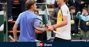 Roland-Garros: pas d&rsquo;exploit pour David Goffin, éliminé au deuxième tour par Alexander Zverev, Zizou Bergs se qualifie