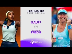 Vidéo: Gauff vs Frech au 2ème tour à Roma (WTA 1000)