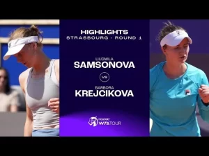 Vidéo: Les meilleurs moments de Samsonova vs Krejcikova au 1er tour sur la terre battue de Strasbourg (WTA 500)