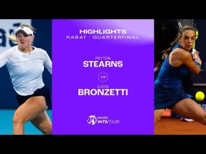 Vidéo: Les meilleurs moments de Stearns vs Bronzetti en quarts sur la terre battue de Rabat (WTA 250)