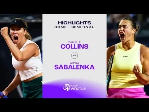 Vidéo: Les meilleurs moments de la demi-finale Sabalenka vs Collins sur la terre battue de Rome (WTA 1000)
