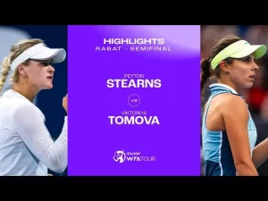 Vidéo: Les meilleurs moments de la demi-finale Stearns vs Tomova sur la terre battue de Rabat (WTA 250)