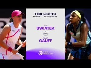 Vidéo: Les meilleurs moments de la demi-finale Swiatek vs Gauff sur la terre battue de Rome (WTA 1000)