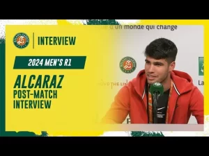 Vidéo: Regardez la conférence de presse d&rsquo;Alcaraz après sa qualification pour le 2e tour à Roland-Garros