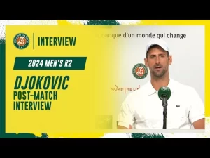Vidéo: Regardez la conférence de presse d&rsquo;après-match de Djokovic après sa victoire au 2e tour à Roland-Garros 2024
