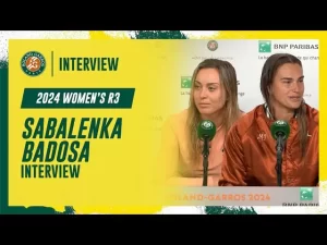 Vidéo: Regardez la conférence de presse d&rsquo;avant-match de Sabalenka et Badosa avant le 3e tour à Roland-Garros 2024