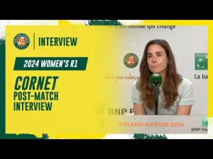 Vidéo: Regardez l&rsquo;interview de Cornet lors de la conférence de presse du 1er tour à Roland-Garros après avoir joué le dernier match de sa carrière.