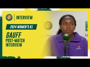 Vidéo: Regardez l&rsquo;interview de Gauff lors de la conférence de presse du 1er tour de Roland-Garros 2024