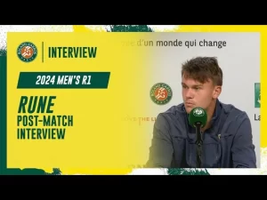 Vidéo: Regardez l&rsquo;interview de Rune lors de la conférence de presse après son premier tour à Roland-Garros 2024