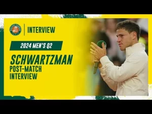 Vidéo: Regardez l&rsquo;interview de Schwartzman après son dernier match à Roland-Garros, au deuxième tour des qualifications contre Halys.