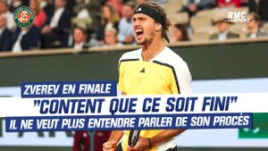 « Content que ce soit fini », qualifié pour la finale Zverev ne veut plus parler de son procès