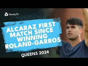 Les meilleurs moments du match Alcaraz vs Cerundolo au premier round sur la pelouse du Queen&rsquo;s (Londres).