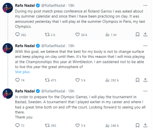Nadal zappe Wimbledon | TennisLeader.fr