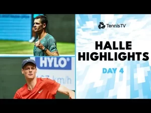 Regardez Sinner vs Marozsan, Hurkacz vs Duckworth, Struff vs Tsitsipas et Berrettini vs Giron. Voici les temps forts de la 4e journée (2e tour) à Halle