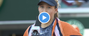 Roland Garros > Andreeva copie Djokovic pour éteindre le dernier espoir français : « Quand le public criait &lsquo;Varvara ! Varvara !&rsquo;, j&rsquo;imaginais qu&rsquo;ils criaient mon nom et cela m&rsquo;a aidé »