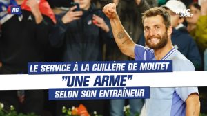 Roland-Garros : le service à la cuillère de Moutet, « une arme » selon son entraîneur