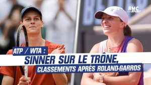 Sinner n°1, Alcaraz en dauphin, Swiatek seule au monde… les classements ATP/WTA après Roland-Garros