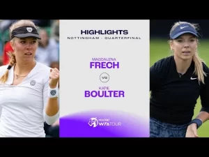 Vidéo: Les meilleurs moments de Boulter vs Frech en quart de finale sur le gazon de Nottingham.