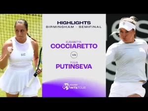 Vidéo: Les meilleurs moments de Cocciaretto vs Putintseva en demi-finale sur le gazon de Birmingham.