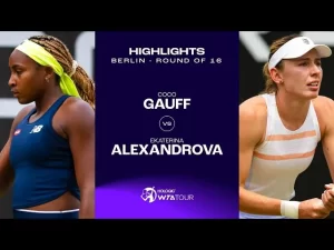 Vidéo: Les meilleurs moments de Gauff vs Alexandrova dans le deuxième round sur le gazon de Berlin.