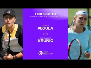 Vidéo: Les meilleurs moments de Krunic vs Pegula dans le deuxième round sur le gazon de &lsquo;s-Hertogenbosch.