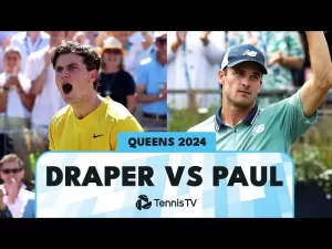Vidéo: Les meilleurs moments de Paul vs Draper en quart de finale sur le gazon du Queen&rsquo;s (Londres).