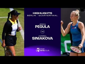 Vidéo: Les meilleurs moments de Pegula vs Siniakova en quart de finale sur le gazon de Berlin.