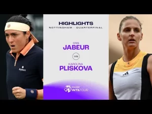 Vidéo: Les meilleurs moments de Pliskova vs Jabeur en quart de finale sur le gazon de Nottingham.