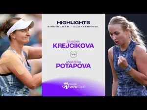 Vidéo: Les meilleurs moments de Potapova vs Krejcikova en quart de finale sur le gazon de Birmingham