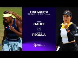 Vidéo: Les meilleurs moments de la demi-finale entre Gauff et Pegula sur la pelouse de Berlin.