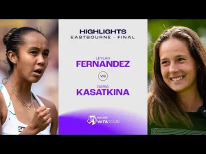 Vidéo: Les meilleurs moments de la finale entre Kasatkina et Fernandez sur le gazon d&rsquo;Eastbourne.