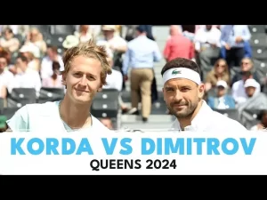 Vidéo: Les meilleurs moments du match Korda vs Dimitrov au 2e tour sur le gazon du Queen&rsquo;s (Londres).
