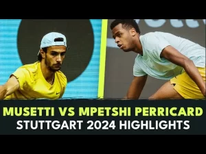 Vidéo: Lorenzo Musetti vs Giovanni Mpetshi Perricard INTENSE Battle | Stuttgart 2024 Highlights