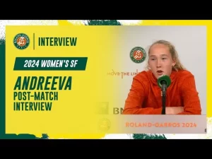 Vidéo: Regardez la conférence de presse d&rsquo;Andreeva après sa défaite en demi-finale à Roland-Garros 2024