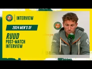 Vidéo: Regardez la conférence de presse d&rsquo;après-match de Ruud après sa défaite en demi-finale à Roland-Garros 2024