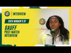 Vidéo: Regardez la conférence de presse de Mme Gauff après sa défaite en demi-finale à Roland-Garros 2024