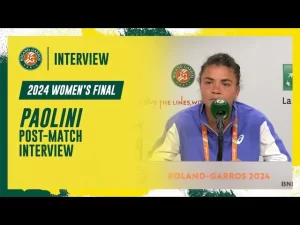 Vidéo: Regardez l&rsquo;interview de Paolini après sa défaite en finale contre Swiatek à Roland-Garros 2024